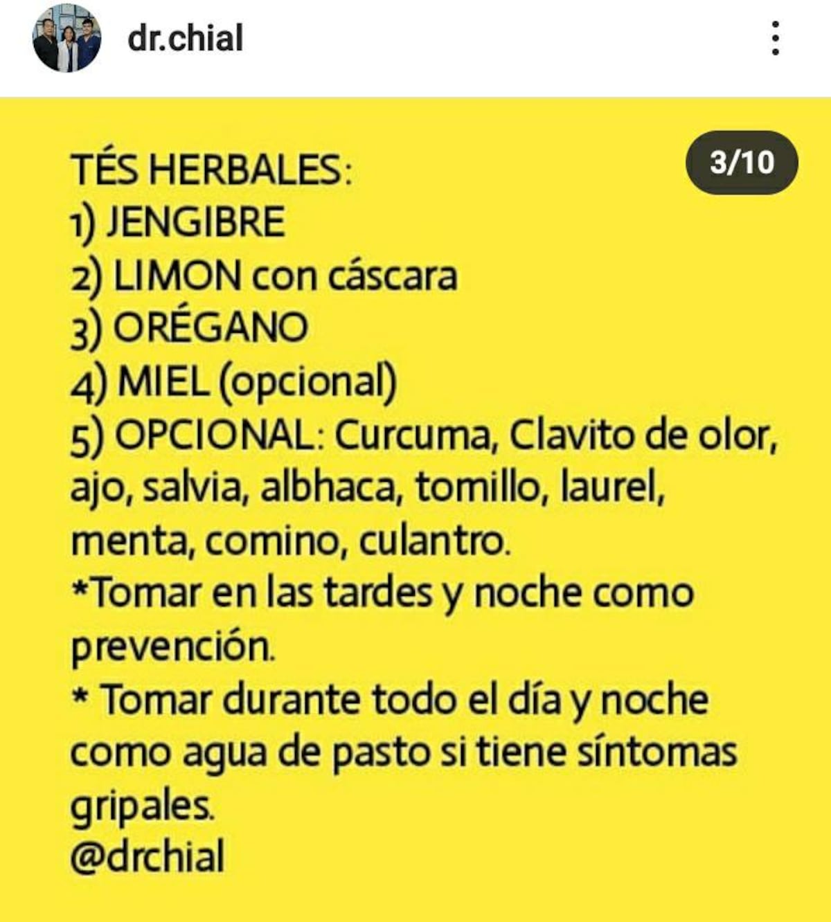 Creador del ‘menjurje bomba’ riposta.  Dr. Chial advierte que no hay cama en Intensivos para tanta gente