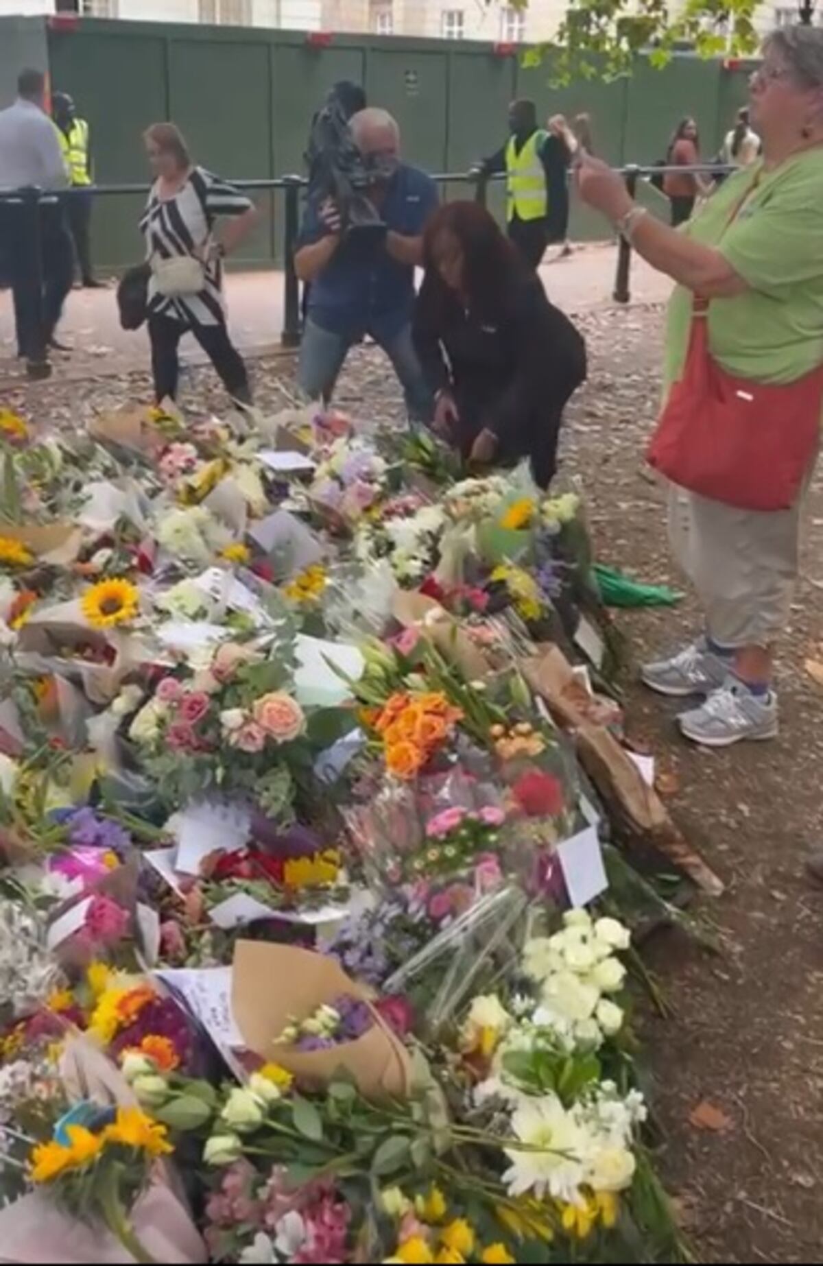 Princesa panameña firmó libro de condolencias y llevó flores al Green Park del Palacio de Buckingham. Videos