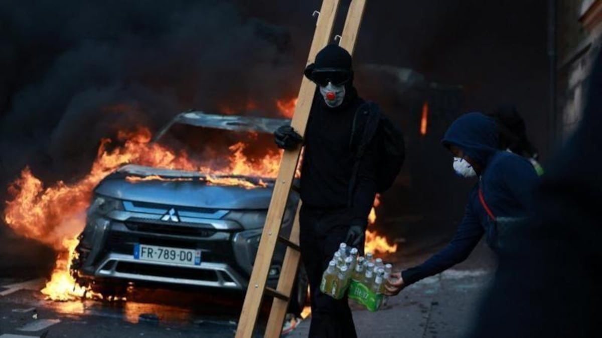 Miles salen a las calles en Francia por precios altos y crisis social; hay enfrentamientos con la policía