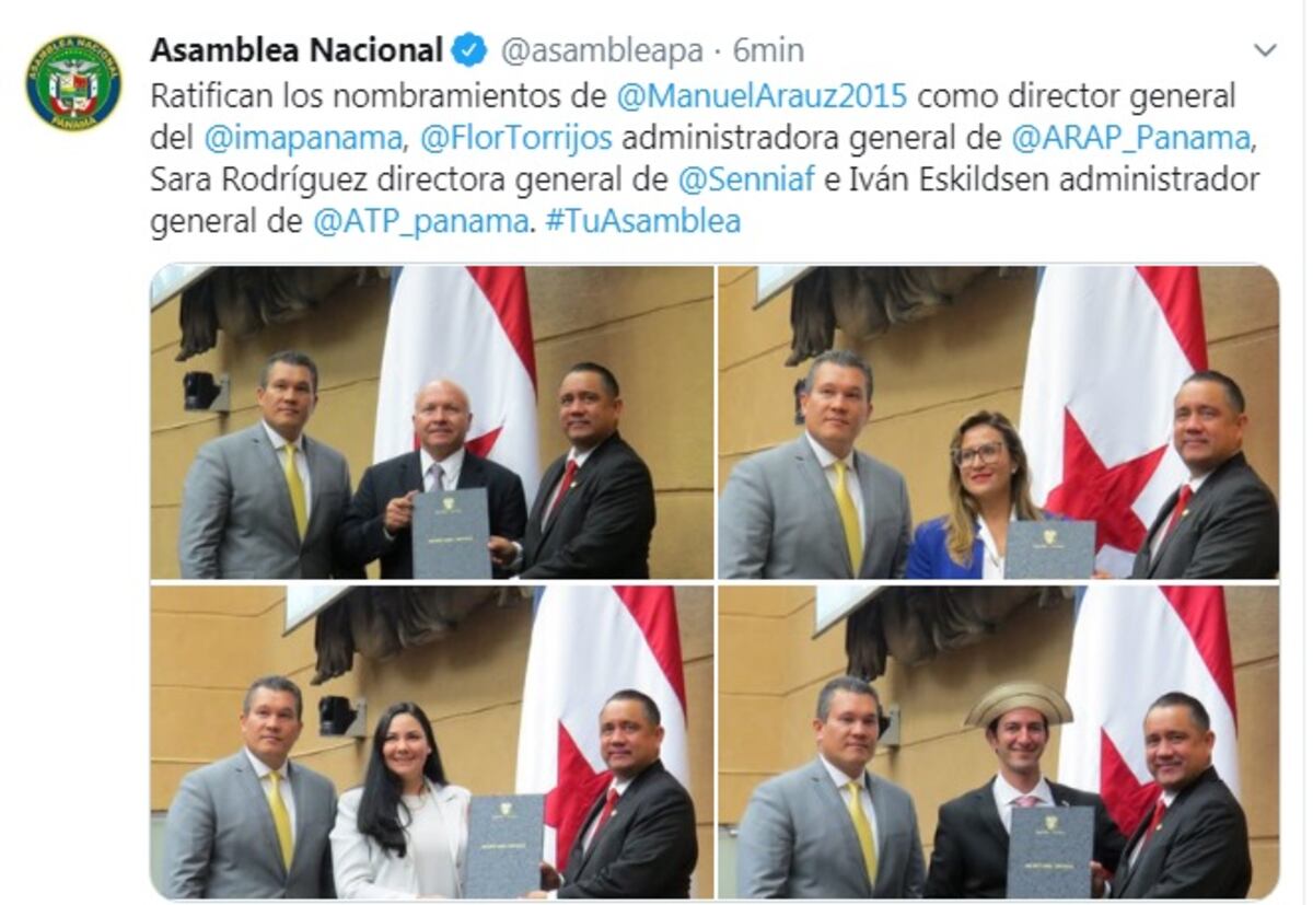 Estos son las ocho autoridades que ratificó el pleno de la Asamblea