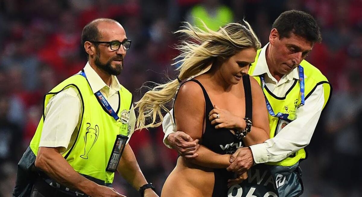 ¡Le hackean el Instagram! A mujer que interrumpió la final de la Champions League