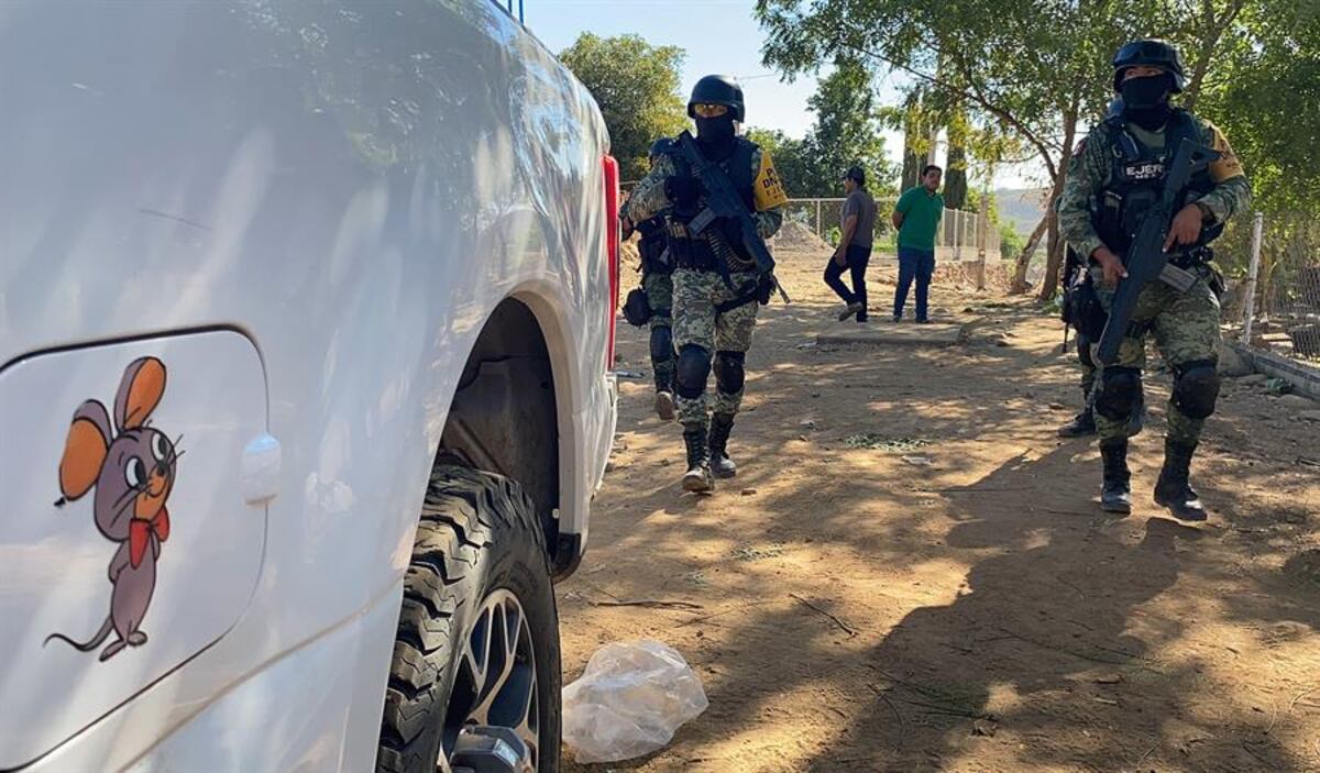 Fotos. Destrozada quedó la casa donde capturaron al hijo del ‘Chapo’ Guzmán