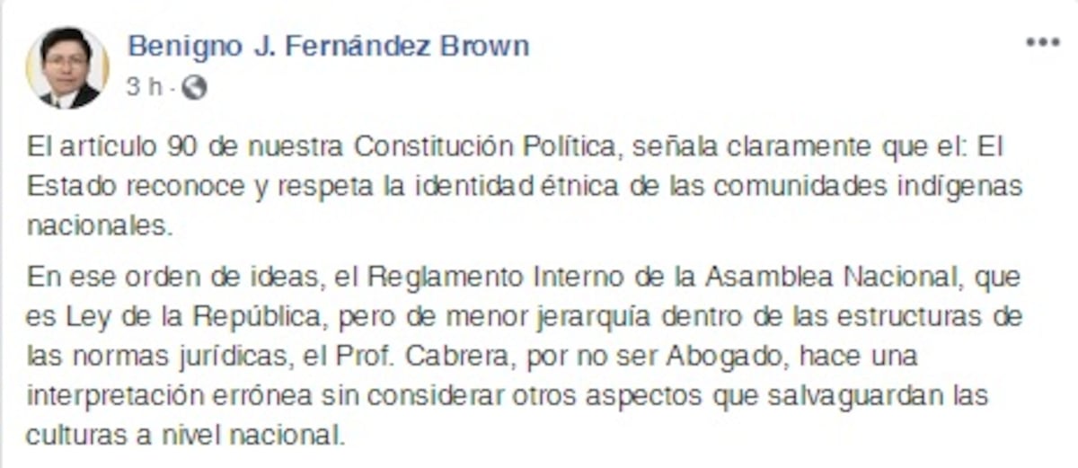 Revuelo. Controversia por intención de diputada guna de ir en mola a la instalación de la Asamblea