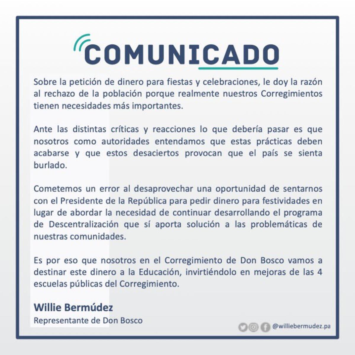 Alcaldes insisten que necesitan el dinero para las fiestas de fin de año en las comunidades