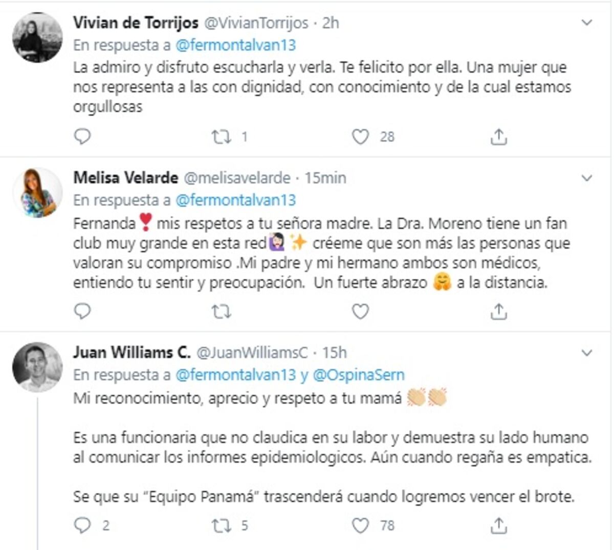 Tras memes y vacilones de doctora Lourdes Moreno (‘equipo Panamá‘), su hija reacciona