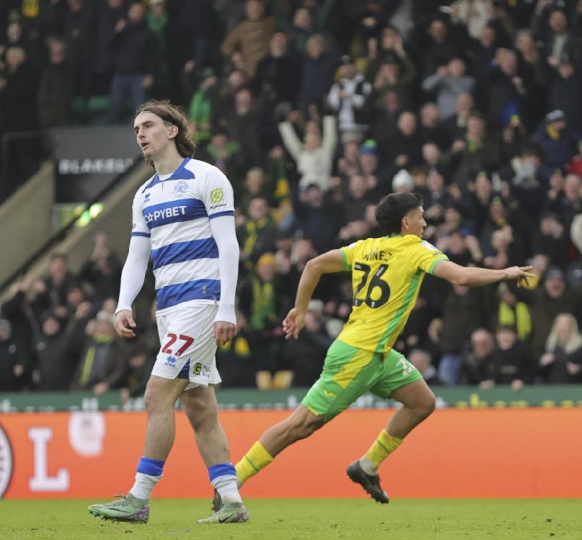 José Córdoba vuelve al campo en empate contra QPR 