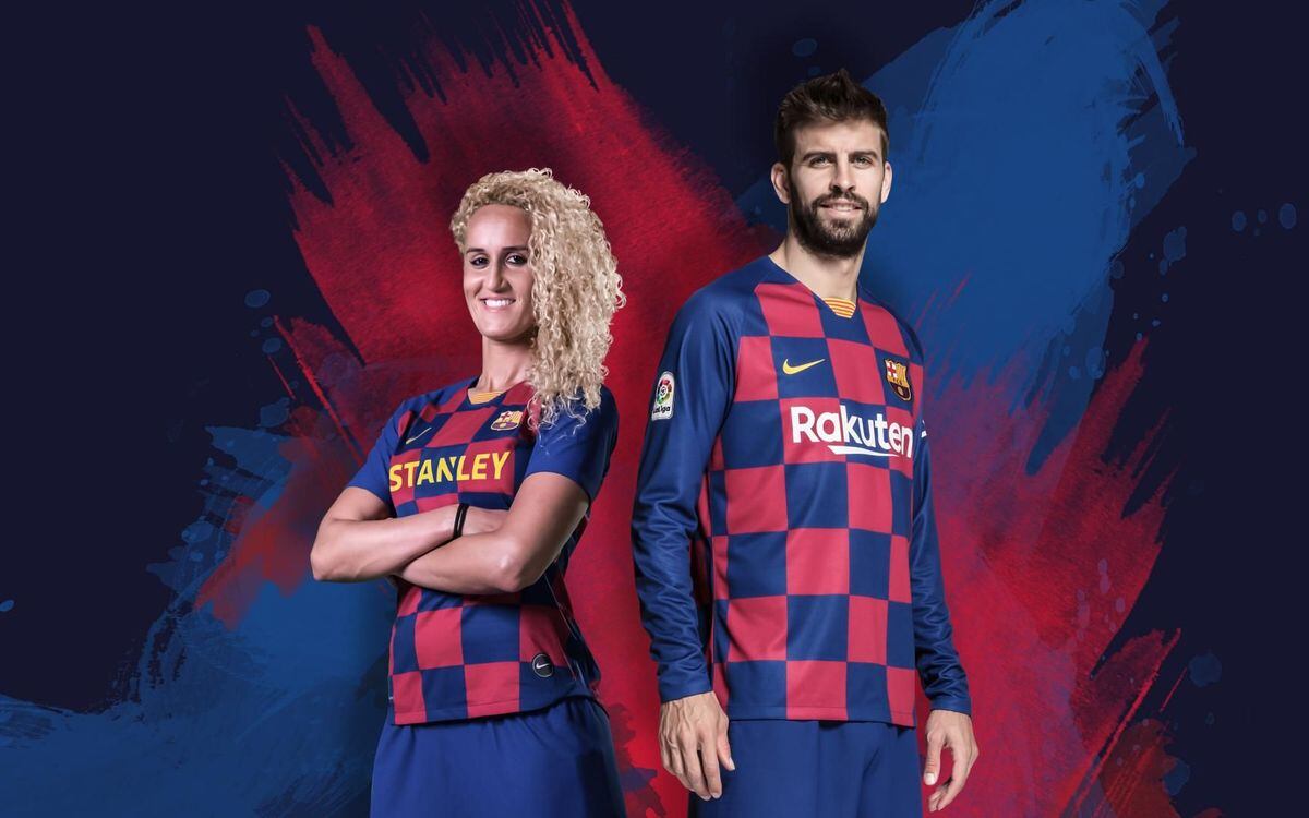 El Barcelona lanza polémica camiseta a cuadros