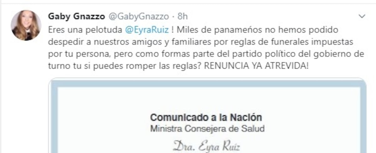 ‘Eres una pelotuda’, le dice Gaby Gnazzo a Ministra Consejera de Salud. Piden su renuncia. Ministra da su explicación