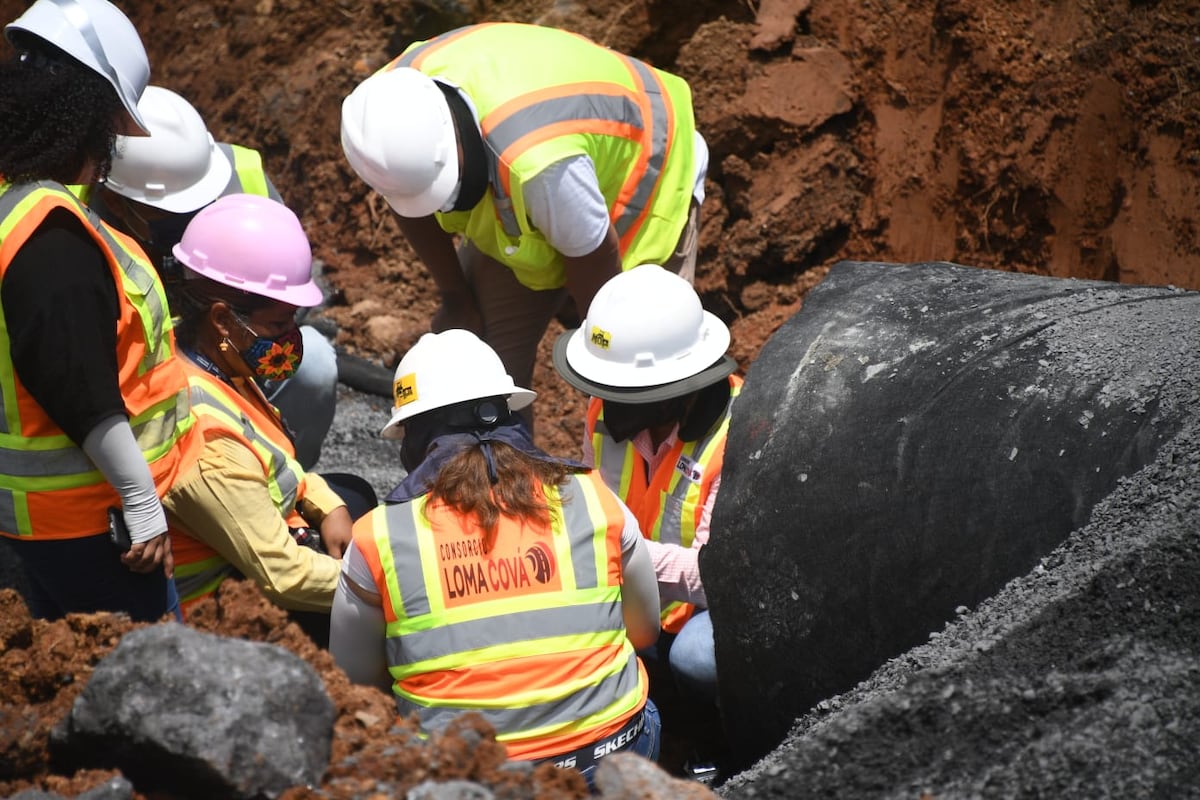 Trabajos de reparación en Loma Cová podrían estar listos para este sábado. Fotos