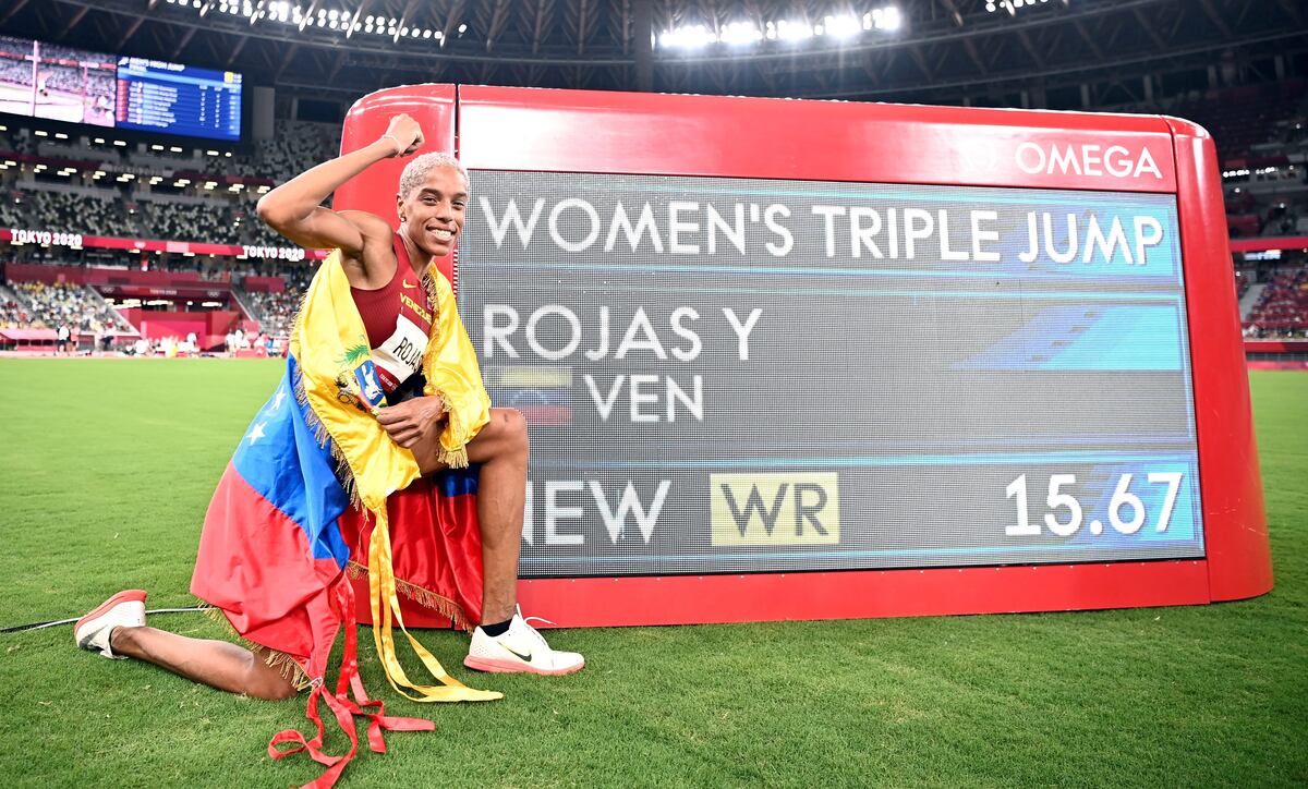 Yulimar Rojas hace historia y ahora apunta a la marca de los 16 metros en el salto triple