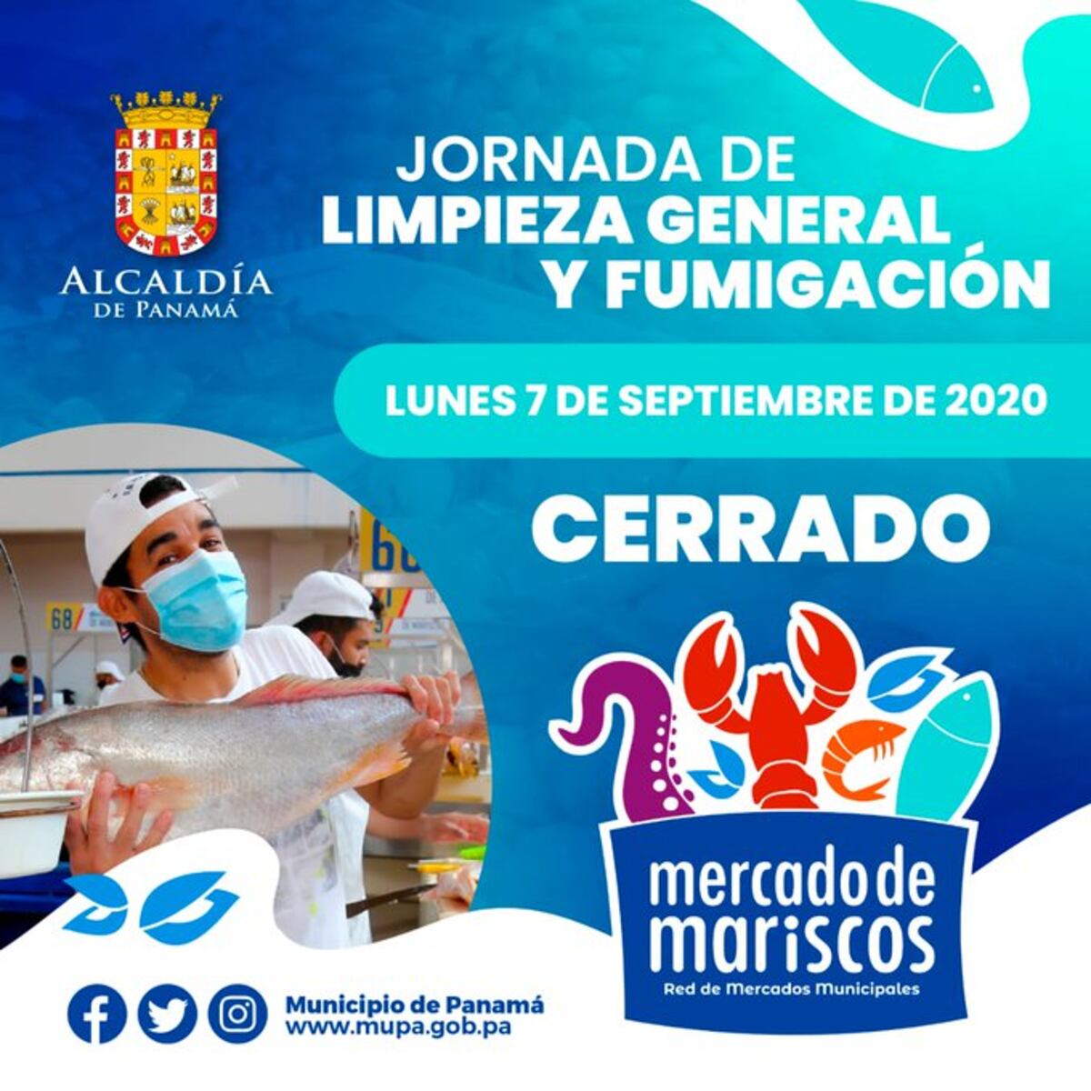 Mercado de Mariscos estará cerrado este lunes