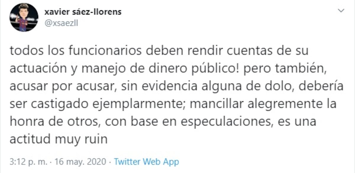 ‘Funcionarios deben rendir cuentas, pero...’: Sáez Llorens reacciona a compra de insumos por el Covid-19