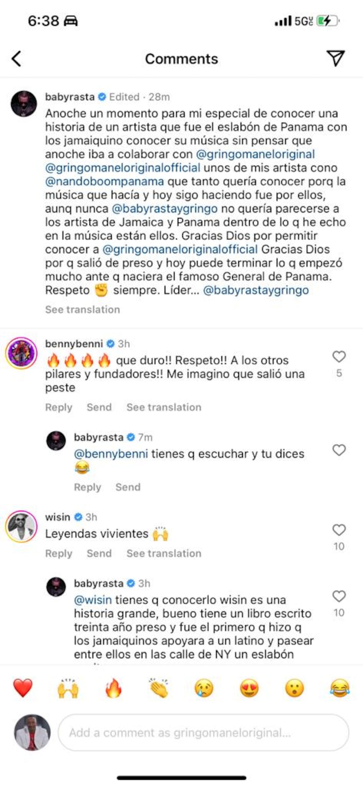 Famoso dúo boricua da gracias a Dios por conocer al panameño Gringo Man. Wisin y Tito El Bambino reaccionan