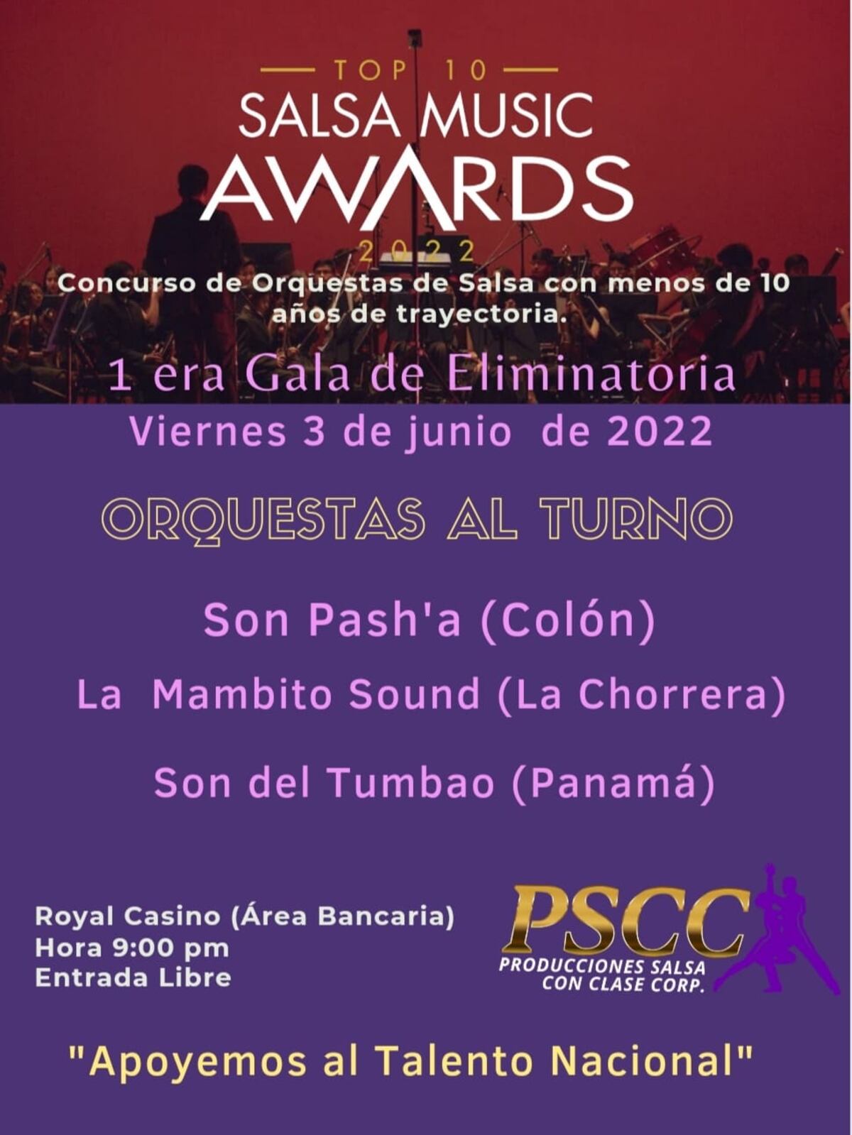 Top 10 Salsa Music Award 2022. El concurso de orquestas que pondrá a bailar a Panamá