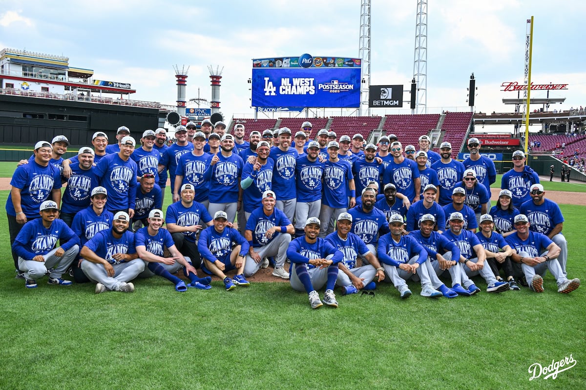 Dodgers convierten el Oeste en su territorio y celebran otro título de división