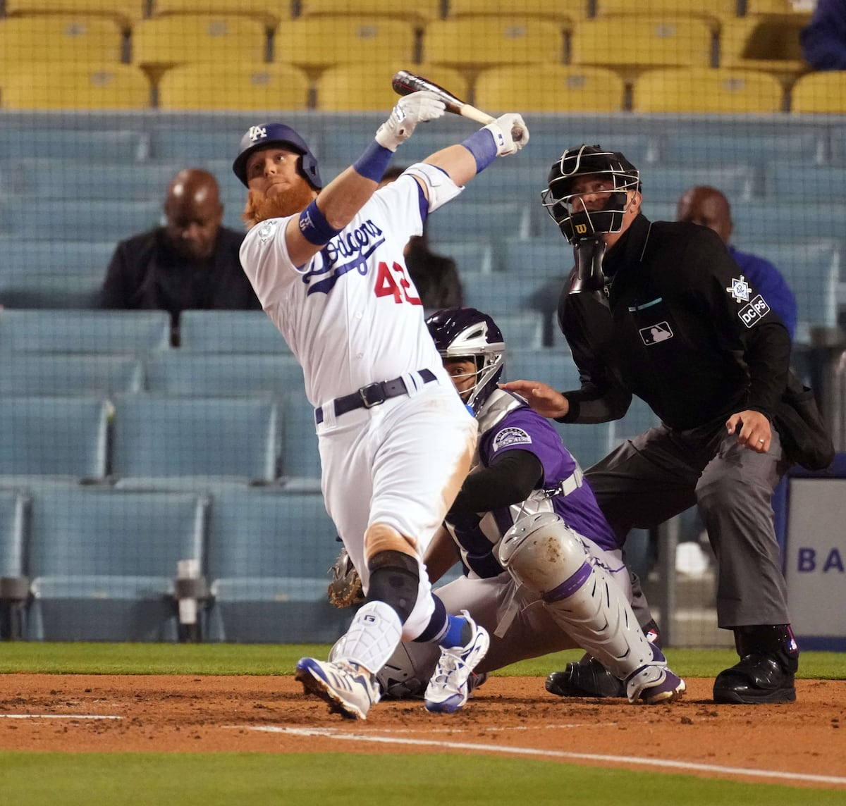 Dodgers honran la memoria de Jackie Robinson sonando jonrones