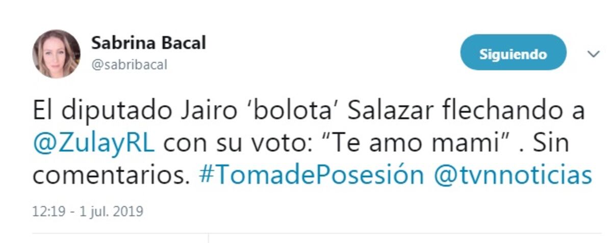 ‘Te amo, mami’: Le grita un diputado a Zulay Rodríguez en el pleno de la Asamblea