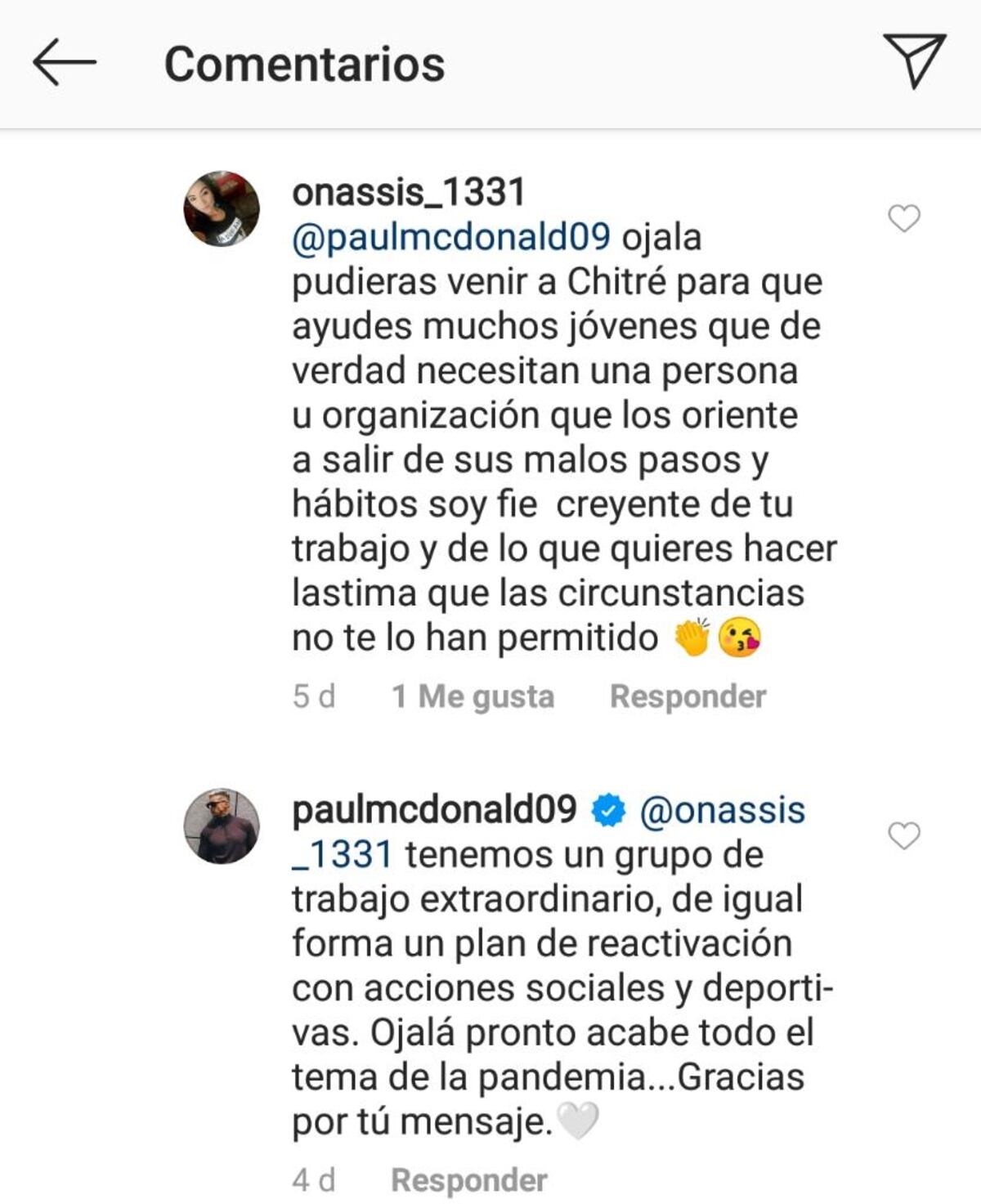 Paul Mcdonald se defiende de ataques y críticas: ‘Yo no tengo nada que aprovechar, a mi nadie me regala nada’ 