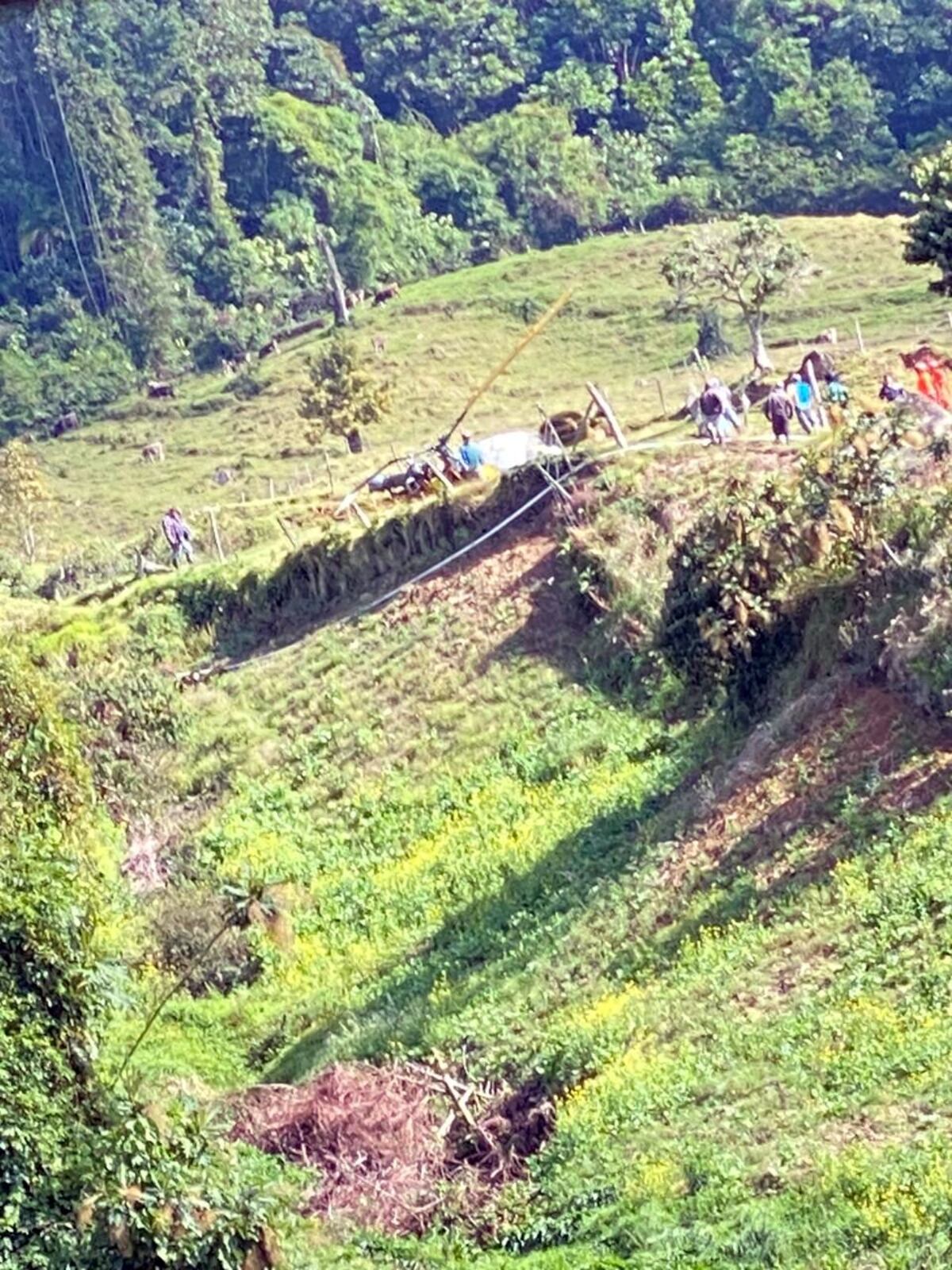 Helicóptero se cayó en Cerro Punta y tres heridos son trasladados