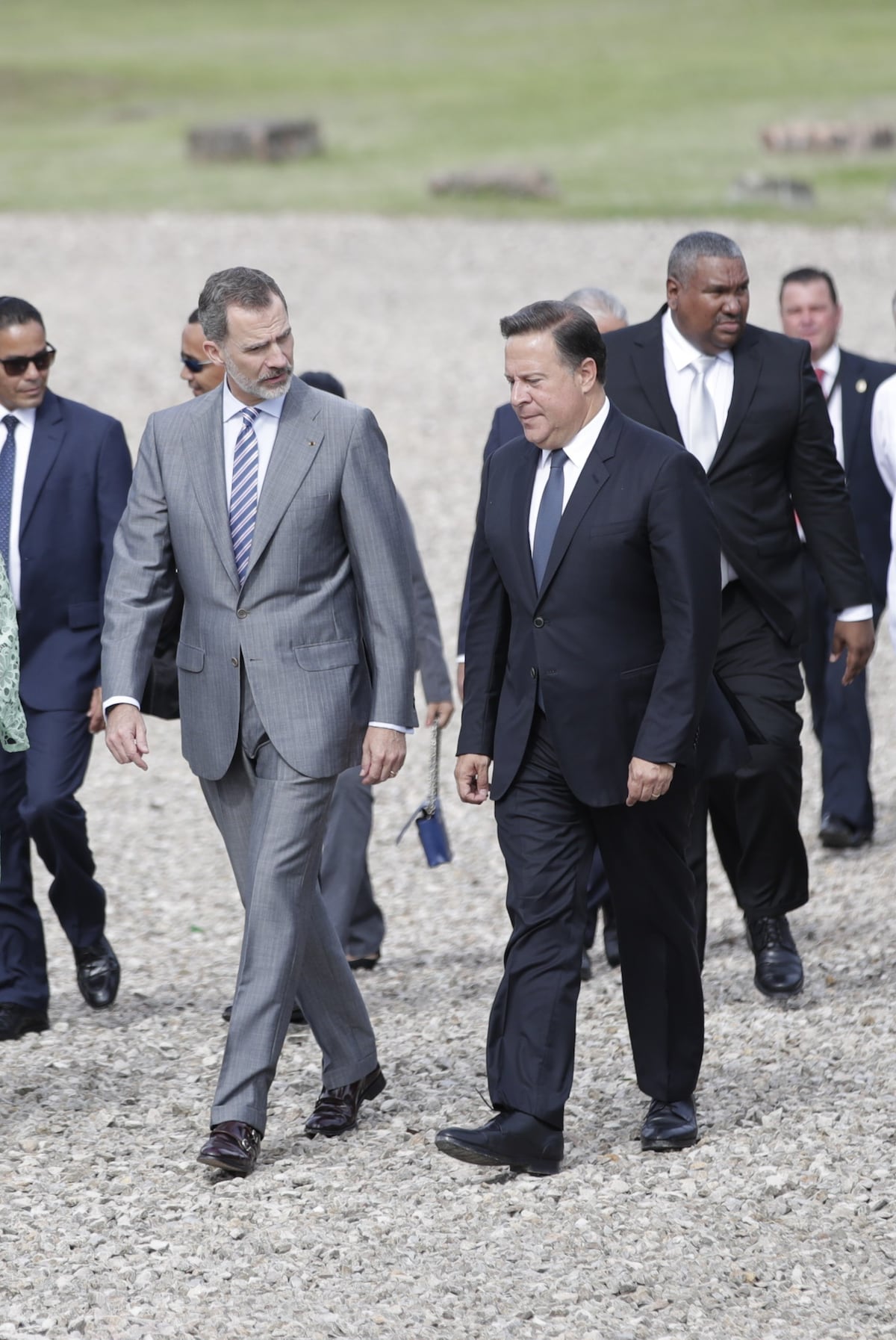 Varela da un paseo con el Rey Felipe VI por Panamá Viejo +Fotos