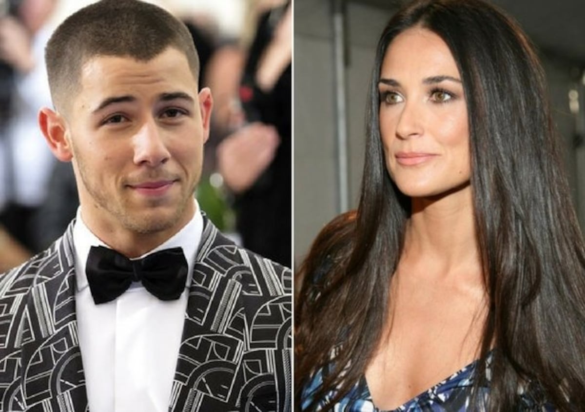 'A él le gustan mayores'… Nick Jonas y Demi Moore estarían saliendo