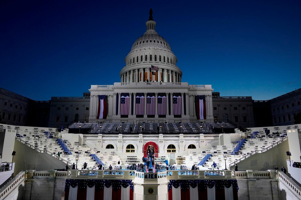 Todo listo para la toma de posesión de Joe Biden 