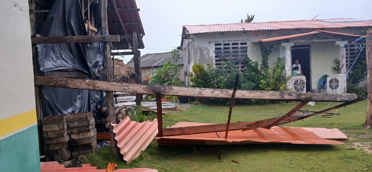 Vendaval deja daños en escuelas, centros de salud y viviendas de Guna Yala