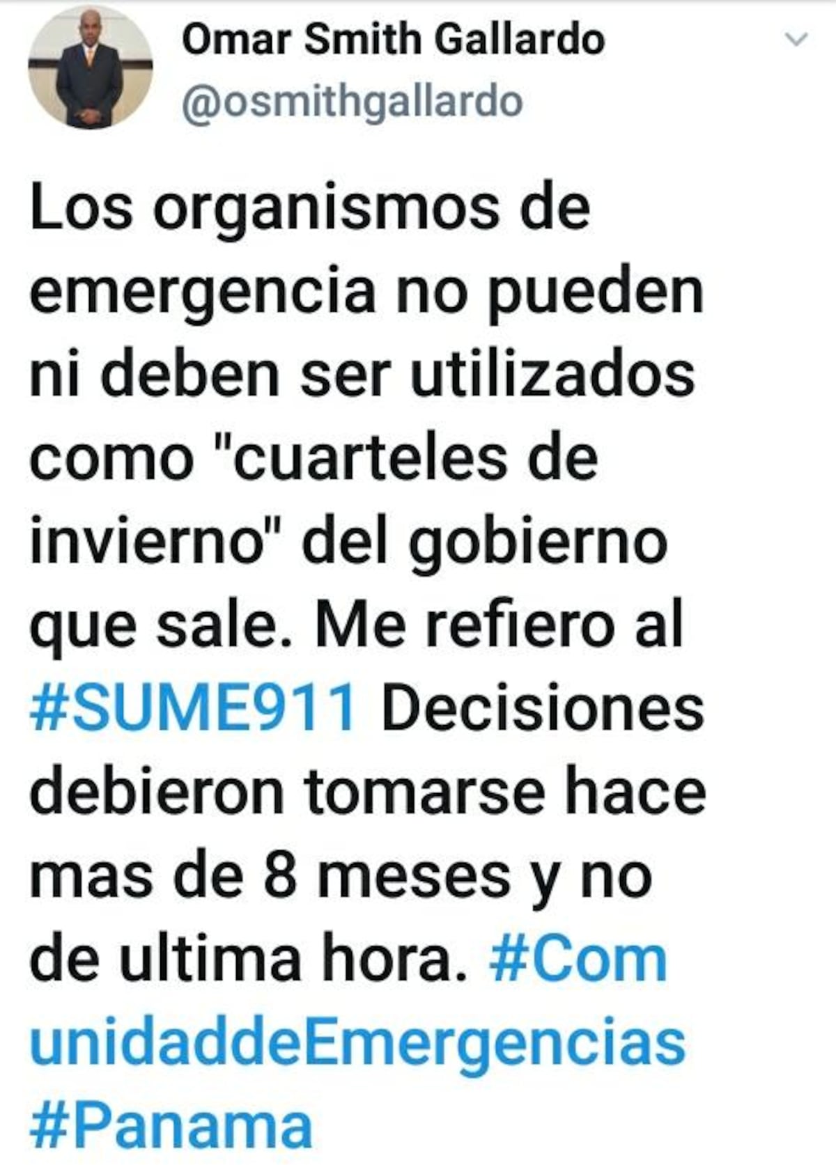 Escogencia del director del SUME 911 desata polémica