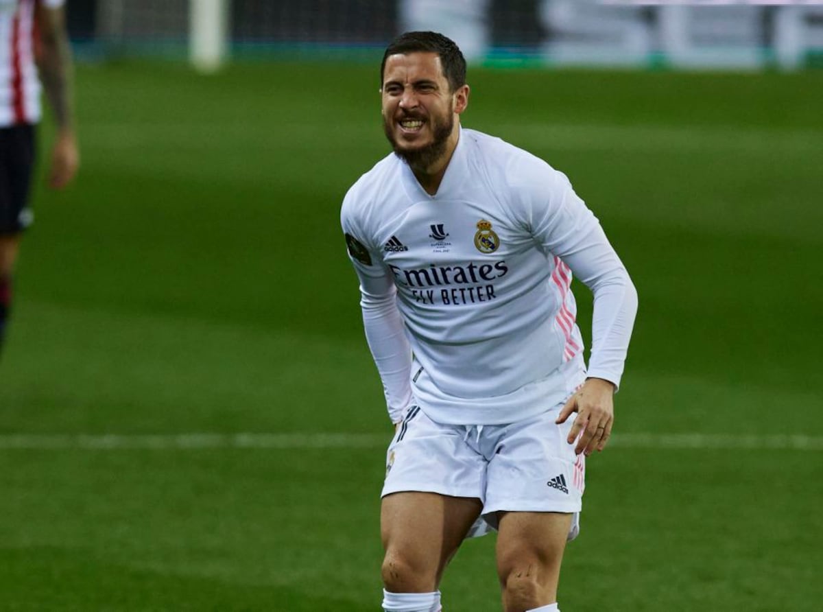 Hazard volvió a Madrid para continuar con su rehabilitación