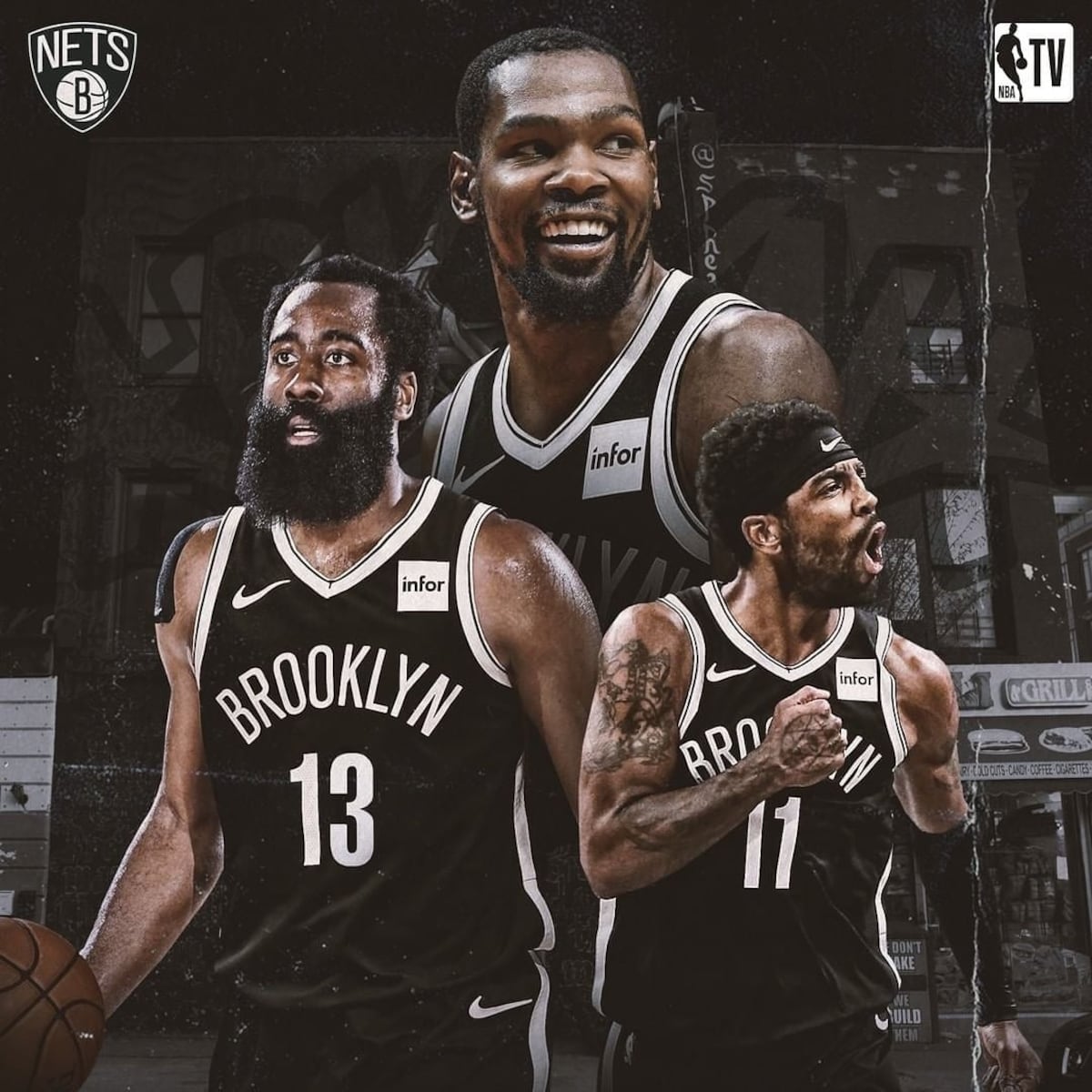 James Harden se suma a los Nets de Kevin Durant y Kyrie Irving