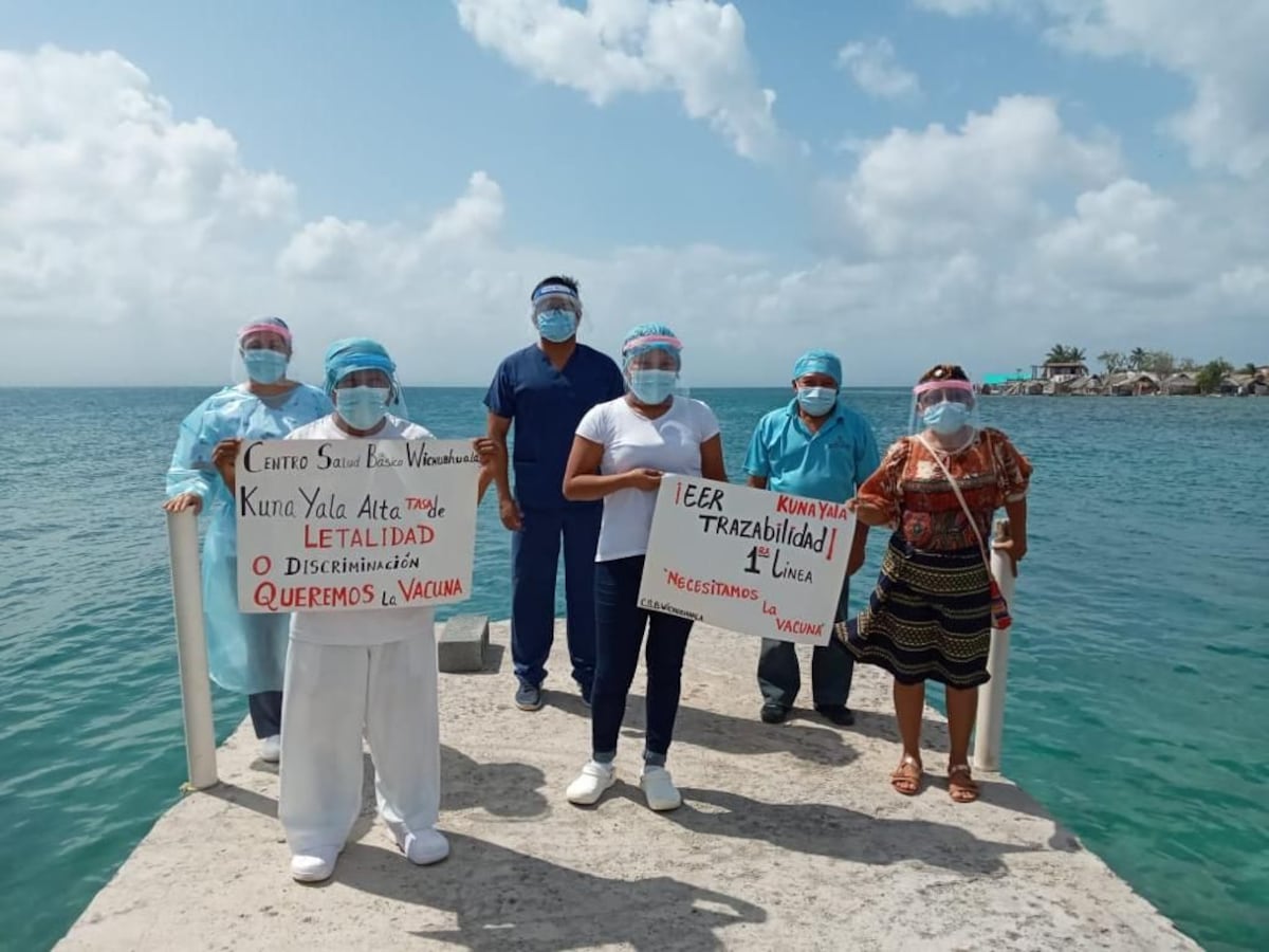 Dejan sin vacuna al personal de primera línea de Guna Yala