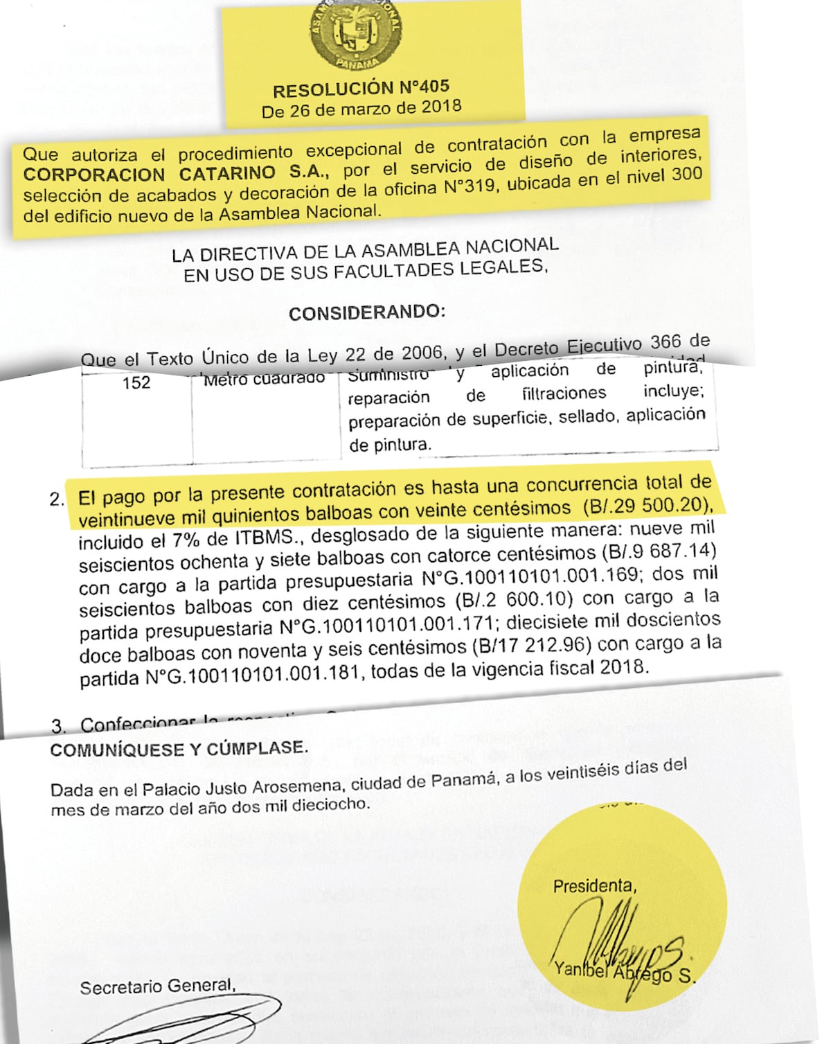 Yanibel Ábrego se gastó cientos de miles de dólares para arreglar oficinas  en la  Asamblea