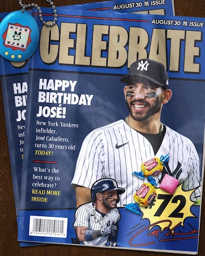 José Caballero celebra sus 30 años con jonrón ante Boston
