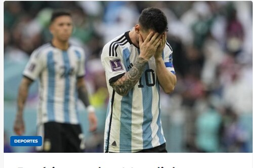 Incredulidad y lamentos. Diarios argentinos lloran la derrota de la albiceleste