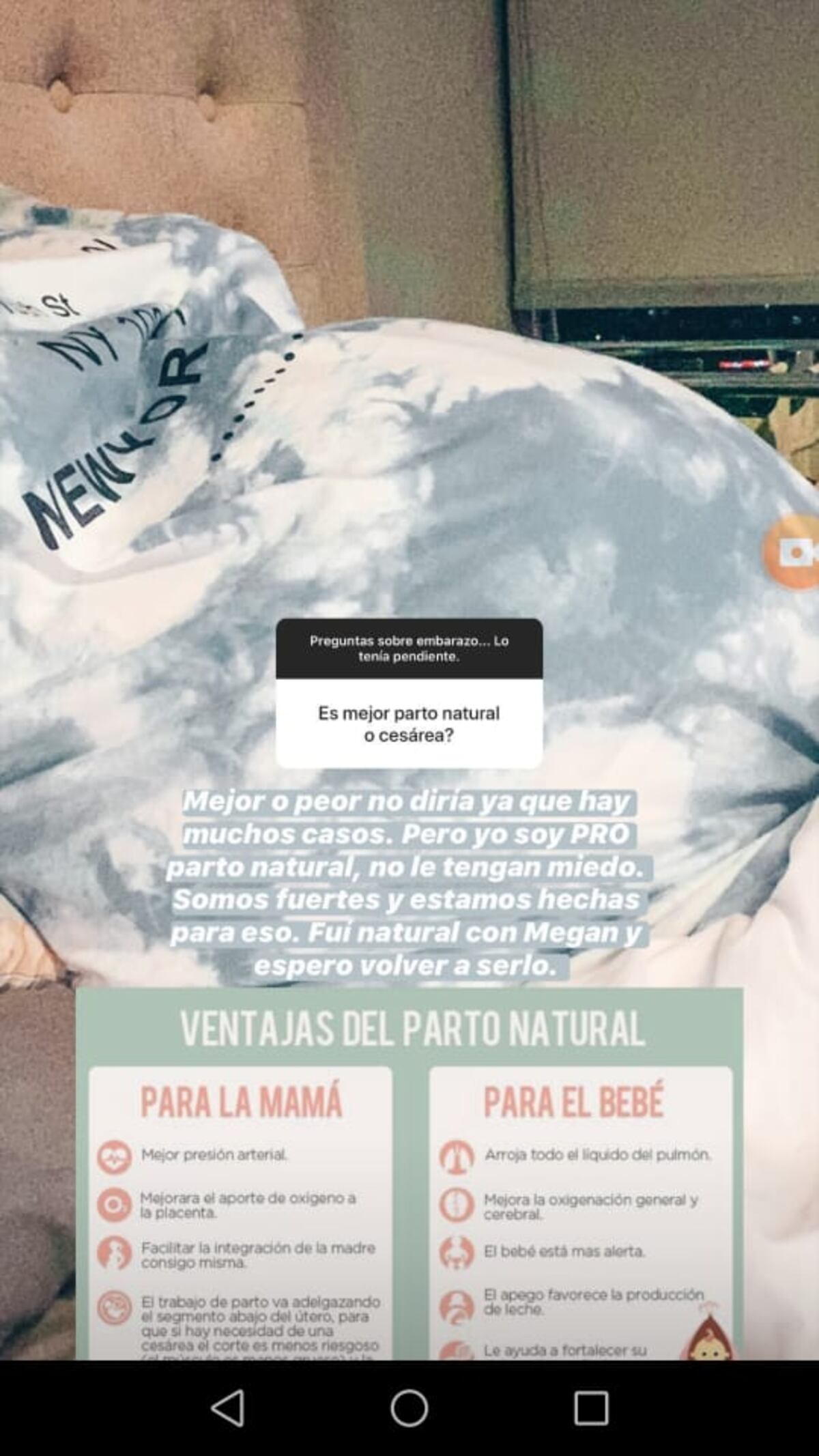 No lo podrás creer. El secreto mágico de la influencer Delany para evitar las estrías en el embarazo