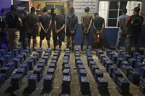 Caen nueve personas con un cargamento de 663 paquetes de droga en Chame