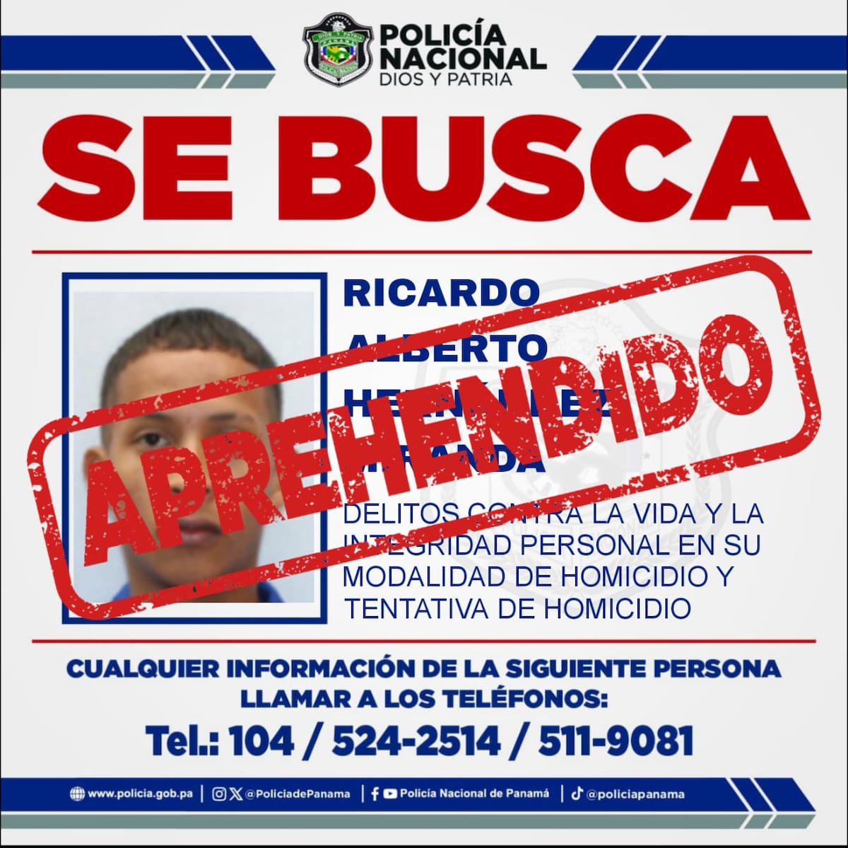 ¡Lo agarraron en Cerro Batea! Atrapado Atrapado el presunto asesino que mató a un bebé y a un adulto en San Miguelito