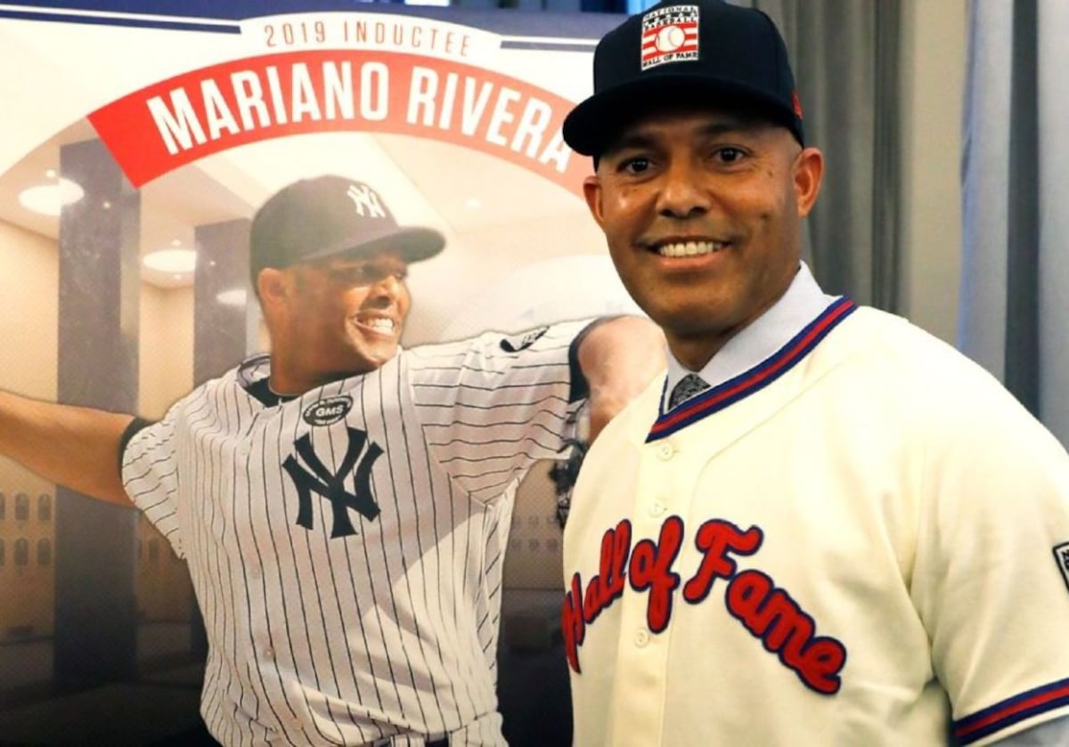 Mariano Rivera participa en marcha de apoyo a la justicia racial 