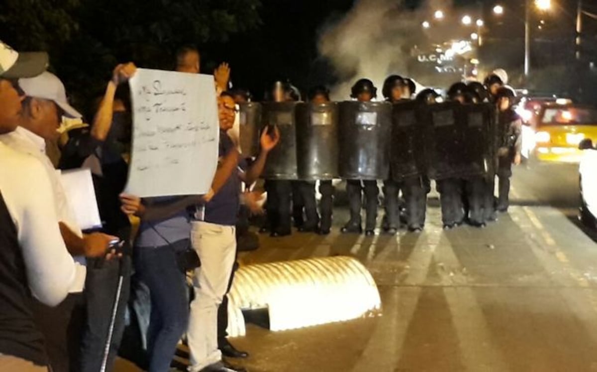 PROTESTAN. Moradores del corregimiento de Herrera en La Chorrera 