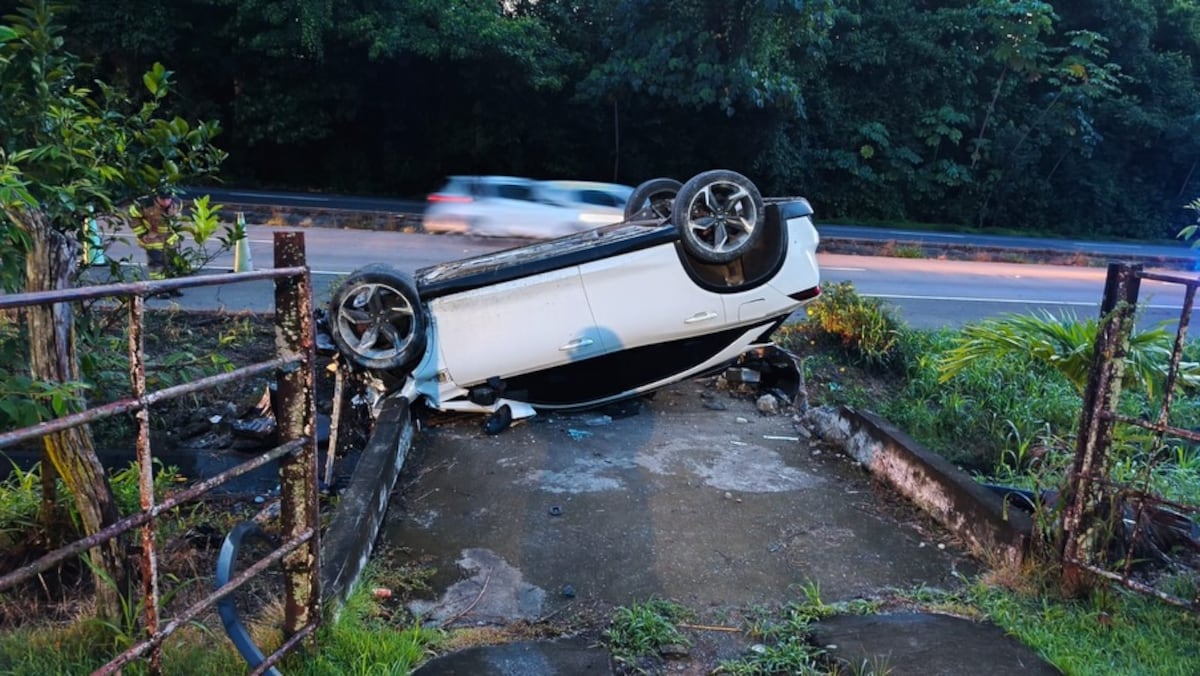 Muere tras estrellarse en Bugaba: el auto había sido reportado como hurtado horas antes