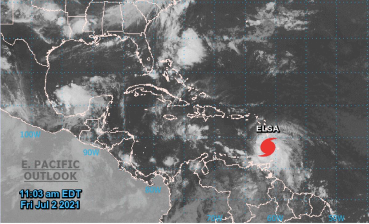 En vivo: Así marcha Elsa, el primer huracán del 2021 en el Atlántico. Video