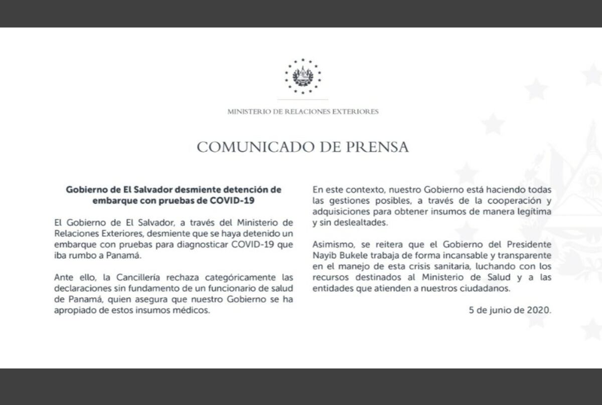 Bukele responde a señalamientos de haberse quedado con pruebas covid-19 de Panamá e inaugura hospital más grande de Latinoamérica