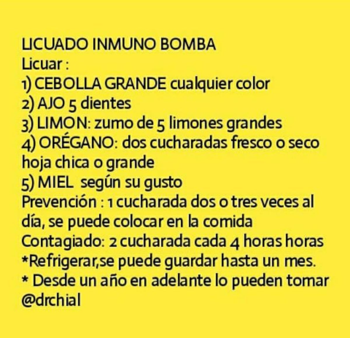 Creador del ‘menjurje bomba’ riposta.  Dr. Chial advierte que no hay cama en Intensivos para tanta gente