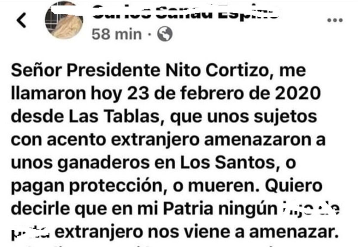 Migración reacciona sobre supuestas amenazas de muerte de extranjeros a ganaderos del patio