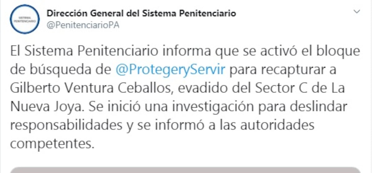 Retenes por todo el país en busca de Ventura Ceballos. Ministerio Público confirma la fuga del más buscado. Video