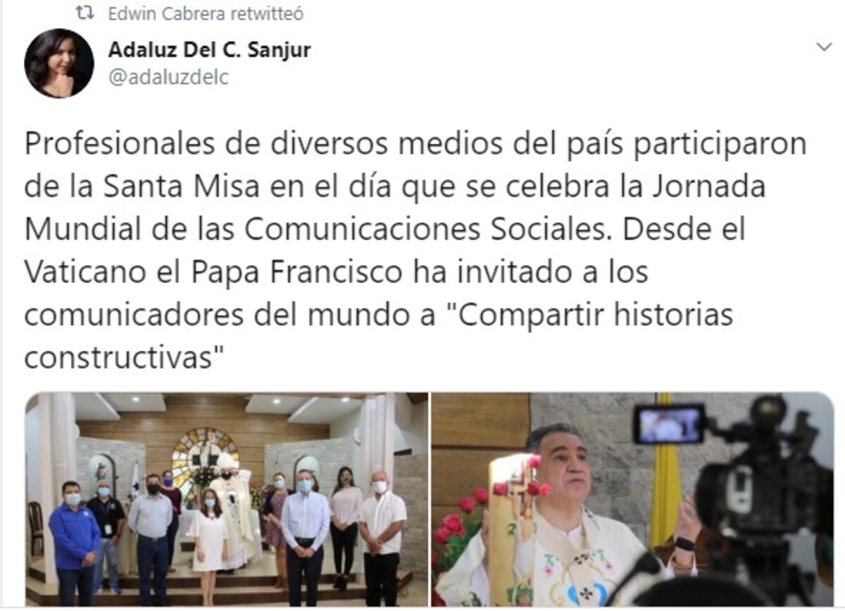 En plena cuarentena total este domingo, Monseñor invita a periodistas a capilla y le caen en redes