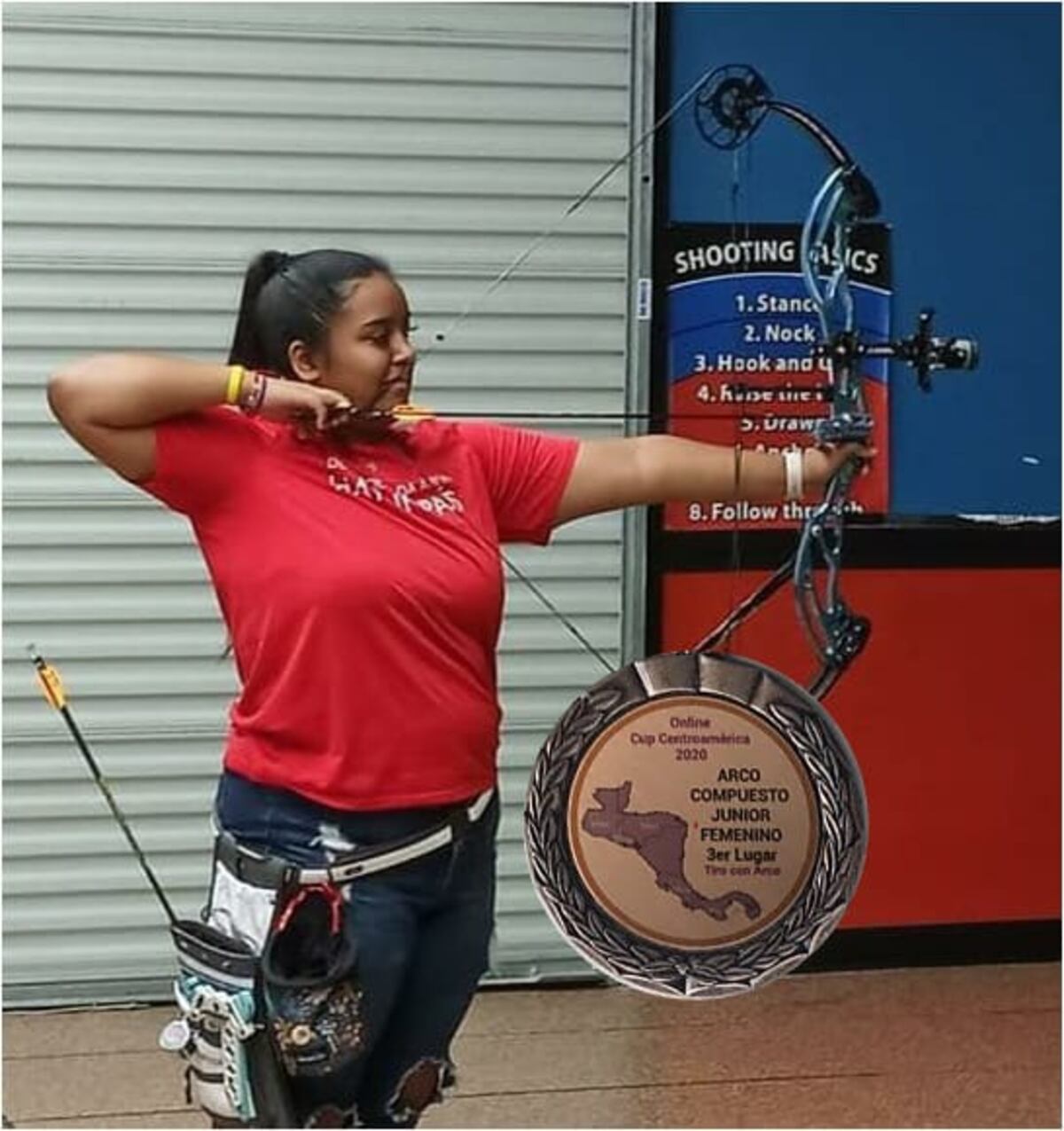 Arquera panameña obtiene bronce en el Centroamericano de tiro con arco