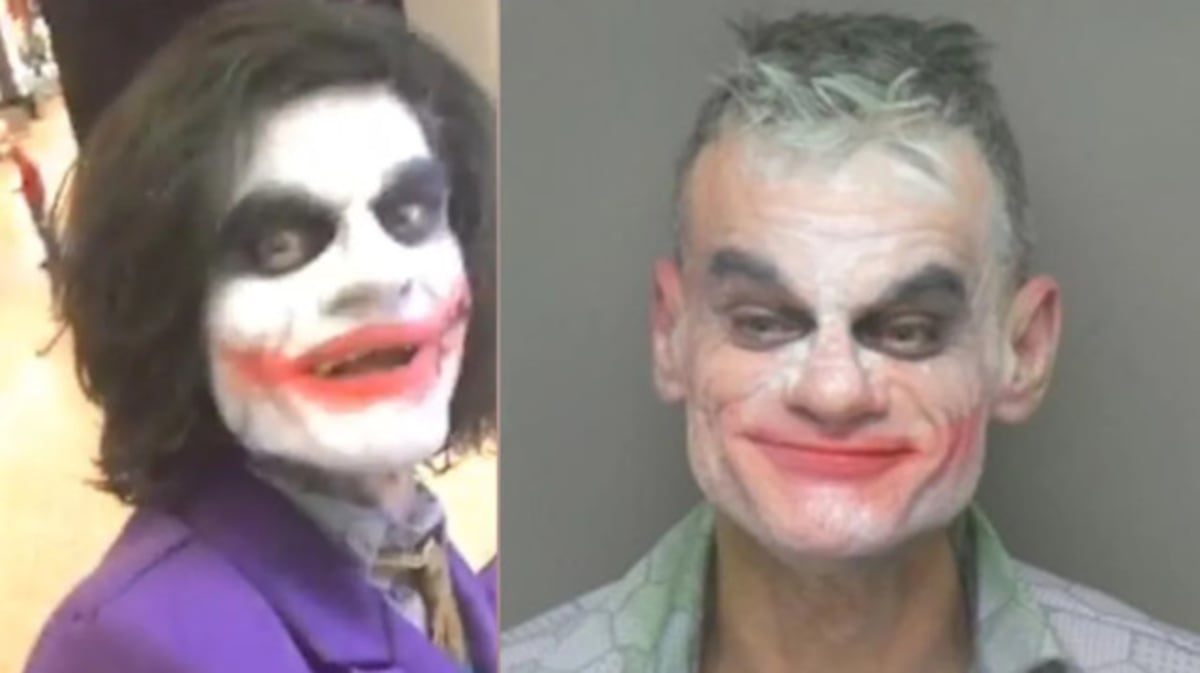 Viral. Hombre es arrestado por hacer amenazas… vestido como el “Joker” 