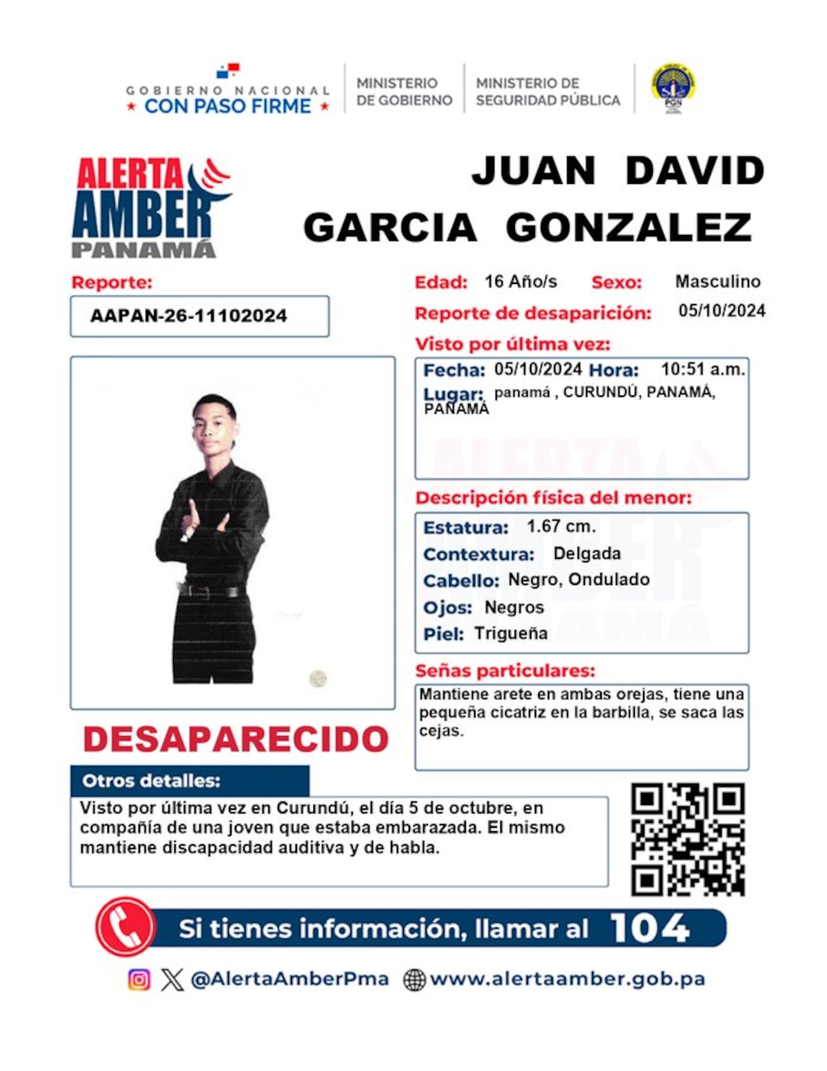 Tardanza en activar alerta Amber por Juan David genera indignación en Panamá