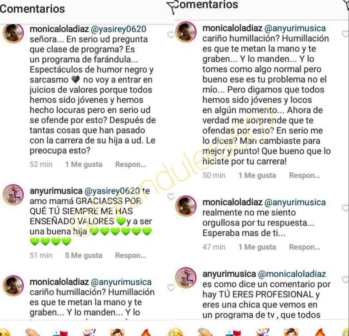 ¡A capa y espada! Mamá de Anyuri la defiende tras comentario de Mónica Díaz en programa